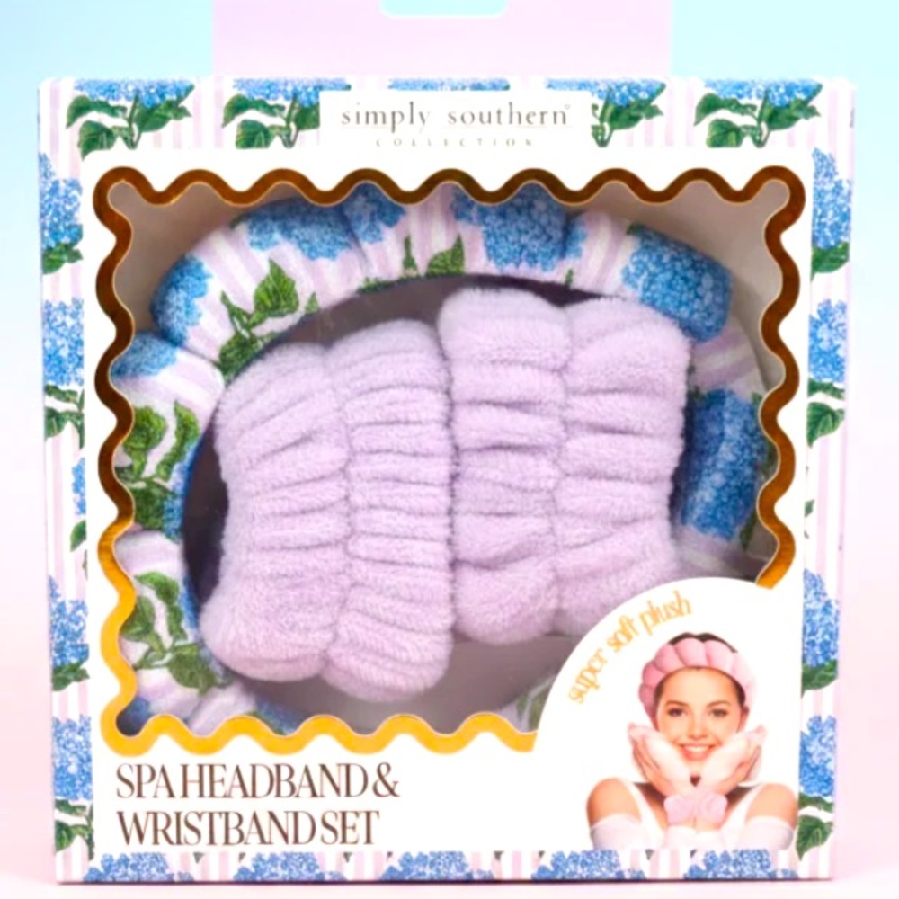 Simply southern spa headband & wristband set for women